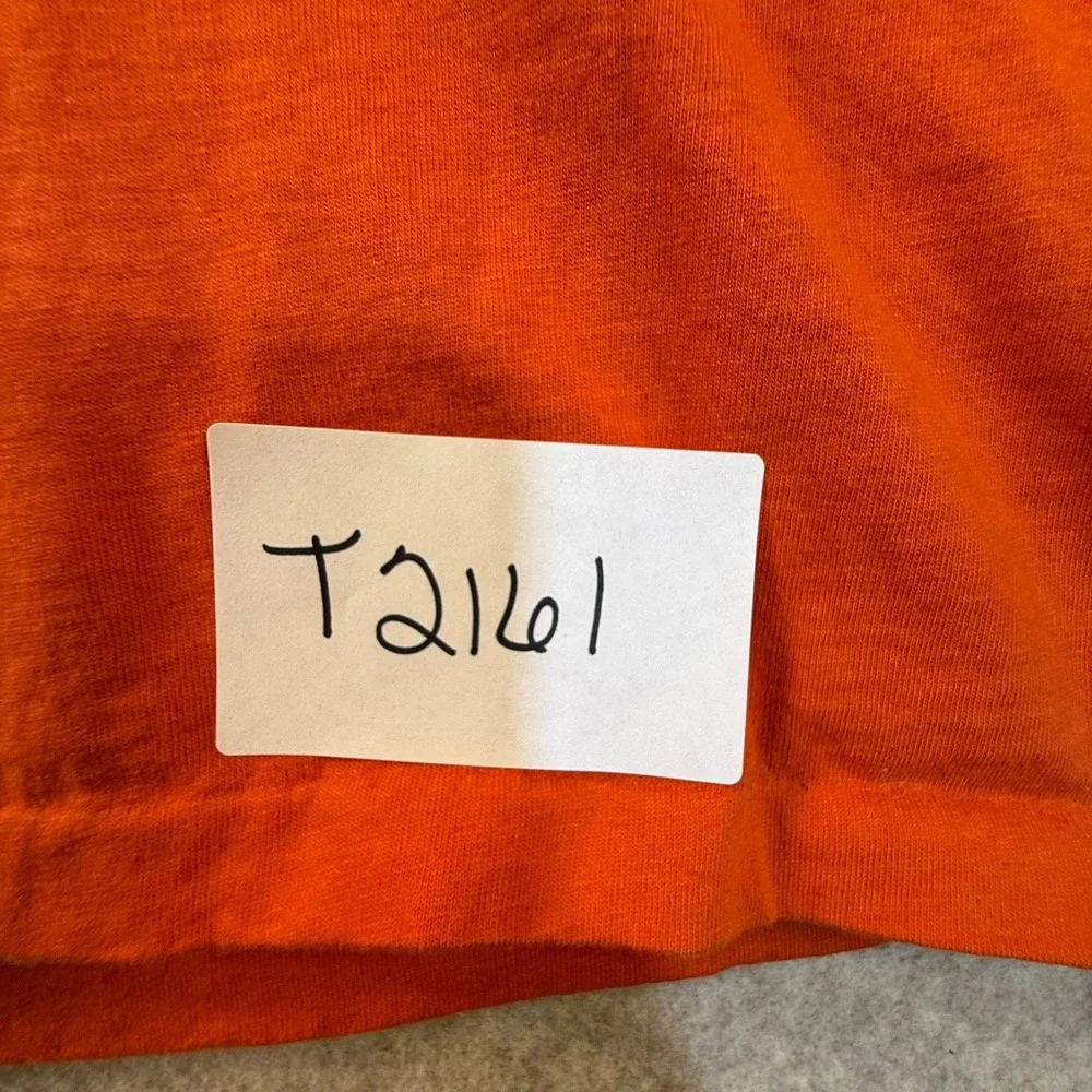 Polo Ralph Lauren Mens XXL Long Sleeve T-Shirt Orange Crew Neck Pony Logo Cotton